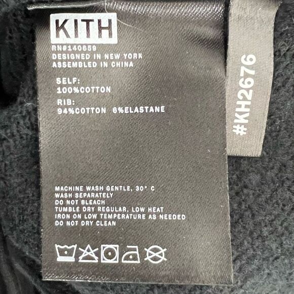 Kith Notorious BIG Crown Graphic Black Hooded Pullover Sweatshirt - Picture 10 of 14